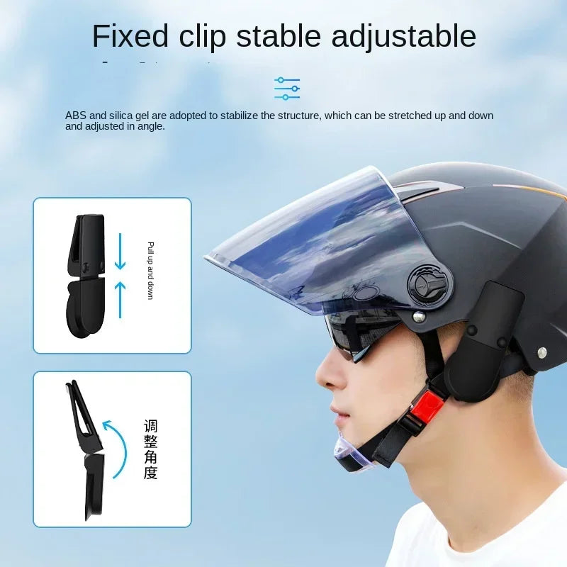 Motorcycle Helmet Bluetooth Headset Clamp | Steel & Plastic Clip Helmet Headset Clamp QXL