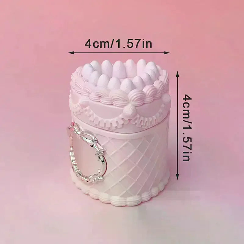 5g Cake-Shaped Empty Lip Gloss Jar with Brush | DIY Refill Lip Gloss Container QXL