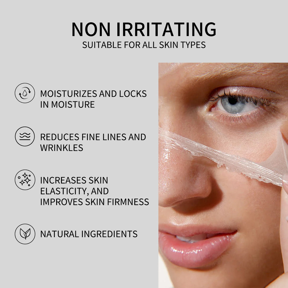Korean Collagen Peel-Off Mask – Hydrating & Firming Gel Peel-Off Face Mask QXL