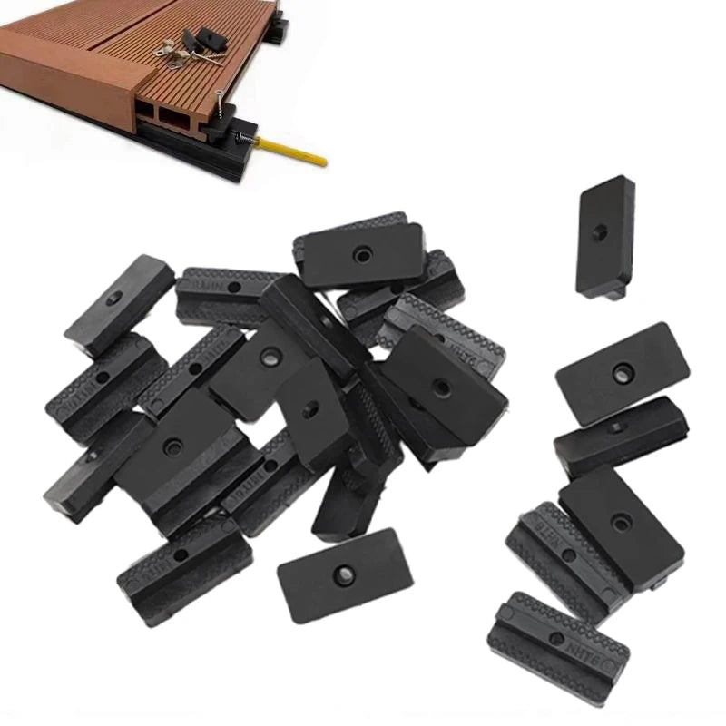 100-Pack Dovetail WPC Deck Clips | Hidden Decking Fasteners Decking Fastener Clips QXL