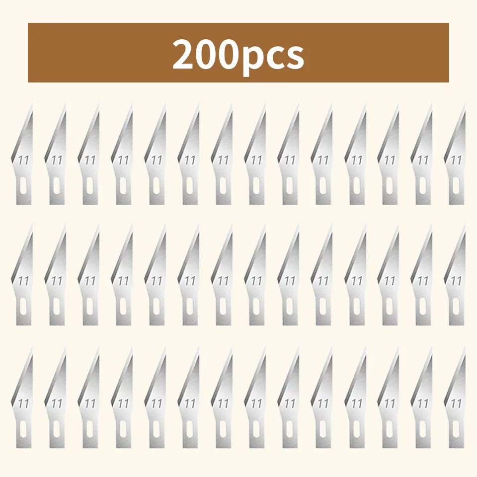 Wood Carving Craft Knife Blade Set | Engraving & DIY Cutting Tool Craft Knife Set QXL M264 200pcs