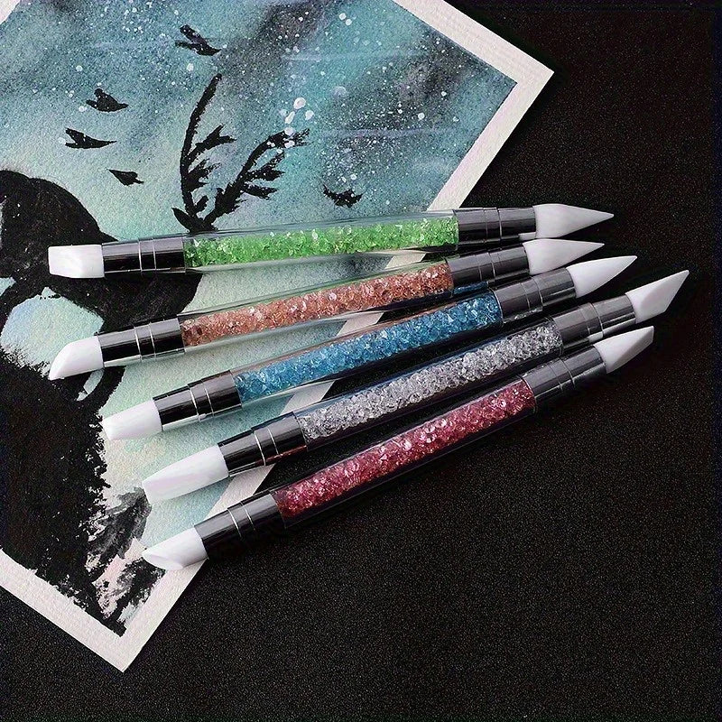 Double-Head Silicone Nail Art Pen | Embossing & Clay Tool Set Nail Art Pen Set QXL 5pcs