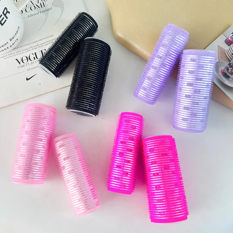 Self-Adhesive Magic Hair Rollers | Heatless DIY Curl Styling Hair Curler Roller QXL