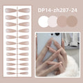 24-Pack Long Ballet Press-On Nails | Full Cover Solid Color Press-On Nail Set QXL 14-zh287-24