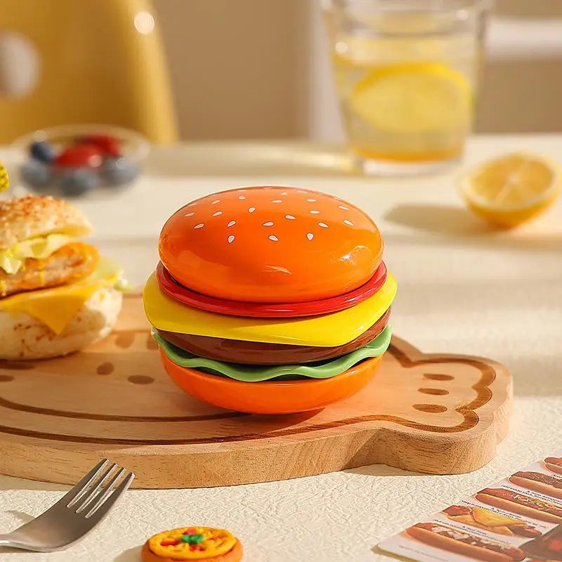 6-Layer Stackable Hamburger Plate Set | Sauce & Snack Plates Stackable Plate Set QXL