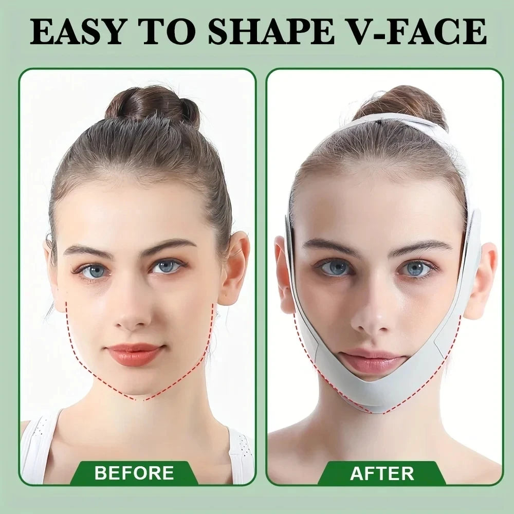 Elastic Face Slimming V-Shape Chin Lift Strap | Beauty Tool Face Slimming Strap QXL