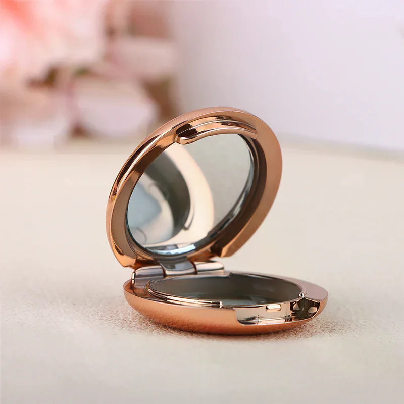 Gold Mini Refillable Makeup Compact Case – Travel Eyeshadow Refillable Makeup Compact QXL