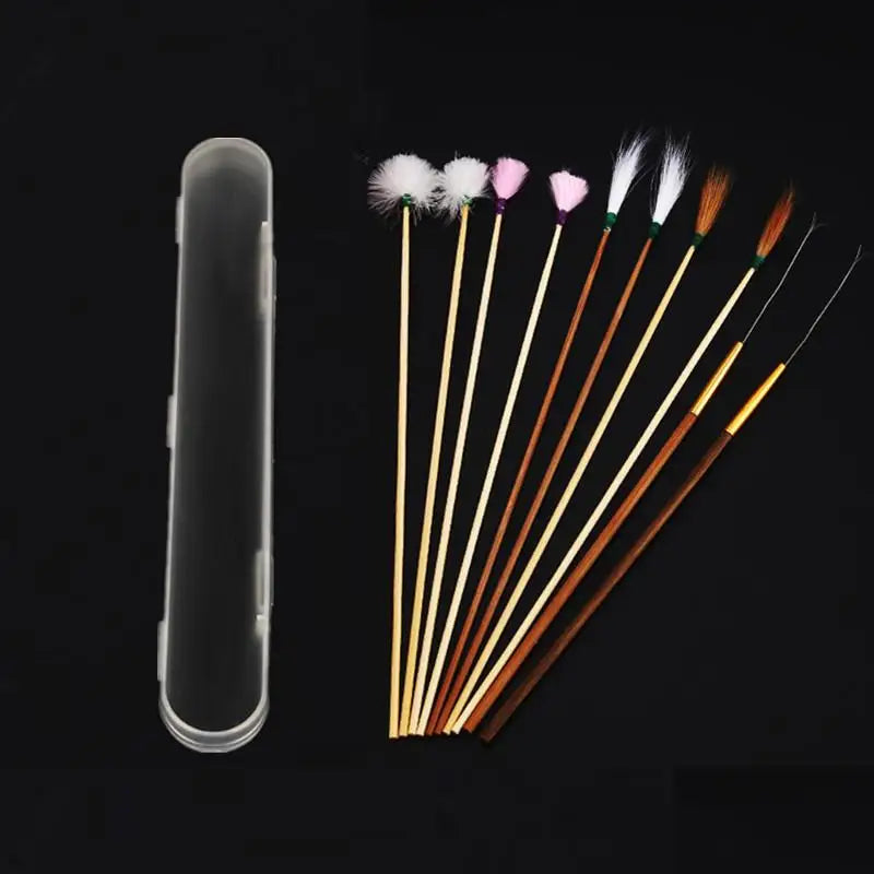 Ear Wax Removal Tool Set | Wood & Feather Ear Curette Kit Ear Cleaning Kit QXL