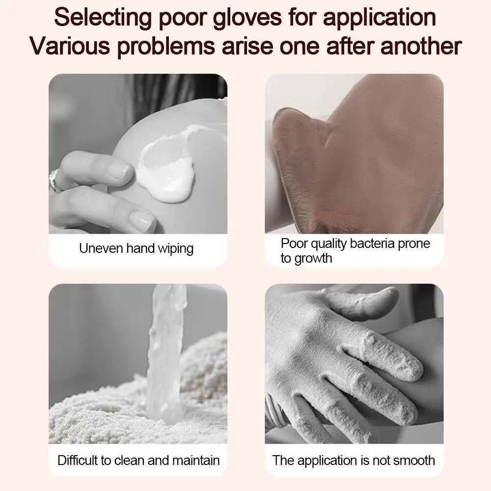 Self-Tanning Mitt | Reusable Leather Sunless Tan Applicator Tanning Mitt QXL