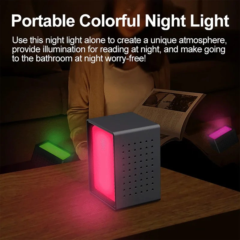 7-Color LED Alarm Clock | 6 Alarms, FM Radio, Temp & Humidity LED Alarm Clock QXL
