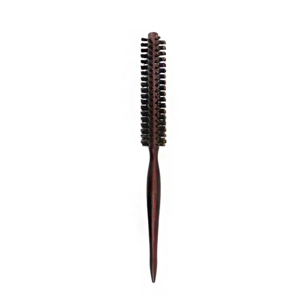 Anti-Static Boar Bristle Round Hair Brush | Wooden Handle Round Hair Brush QXL
