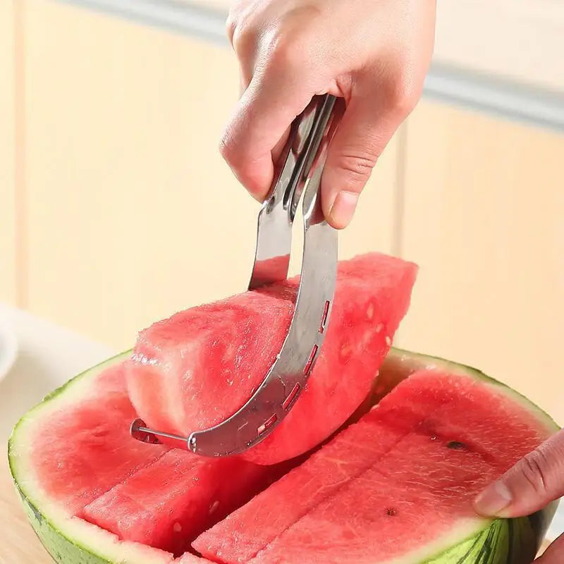 Stainless Steel Windmill Watermelon Slicer & Fruit Cutter Fruit Slicer Tool QXL