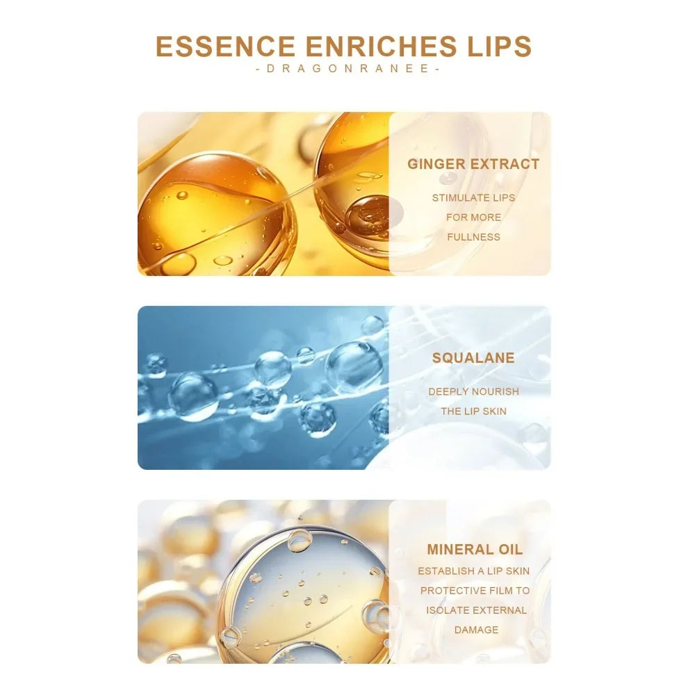 Dragon Ranee Lip Plumper Oil | Volumizing Roll-On Lip Gloss Lip Plumper Oil QXL