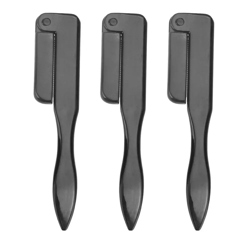 3-Pack Foldable Eyelash Comb & Eyebrow Brush Set | Portable Eyelash & Brow Comb QXL