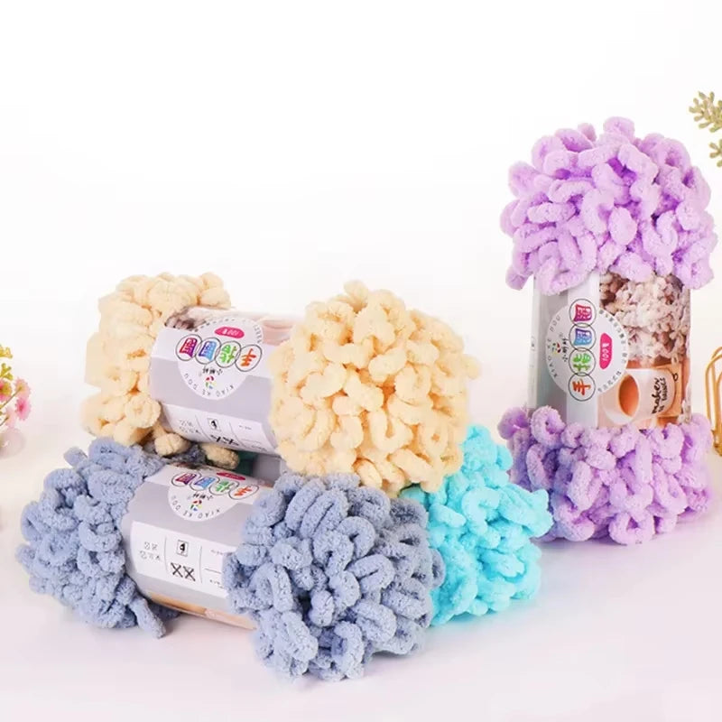 100g Soft Polyester Knitting Yarn | DIY Blankets & Scarves Hand Knitting Yarn QXL