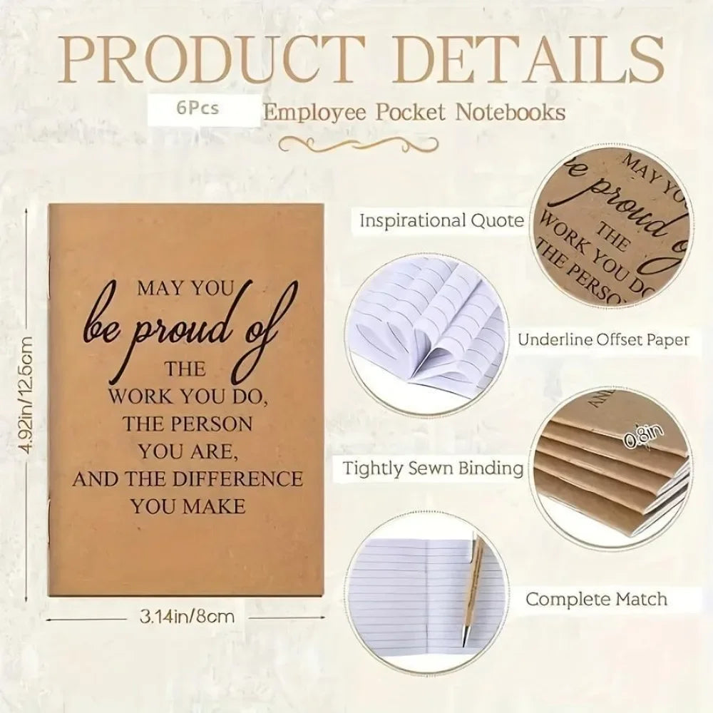 6-Set Teacher Appreciation Gift | Journals, Bamboo Pens & Keychains Appreciation Gift Set QXL