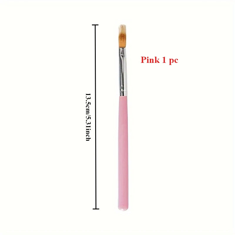 Gradient Nail Art Brush Set | Fine Detail & Flower Pen Tool Nail Art Brush QXL Pink 1 pc