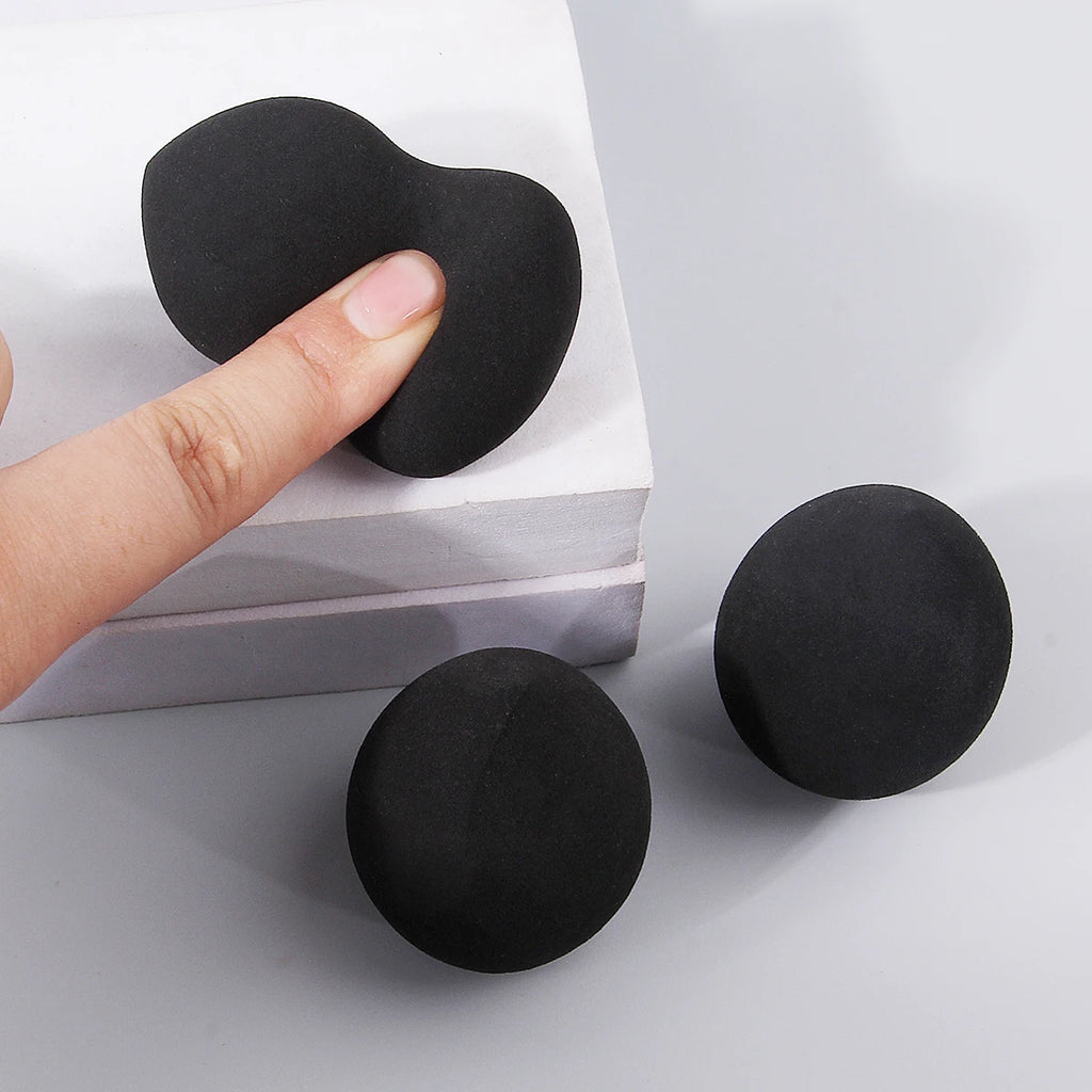 3/5-Pack Black Water-Activated Makeup Sponge Powder Puff Set Makeup Sponge Set QXL