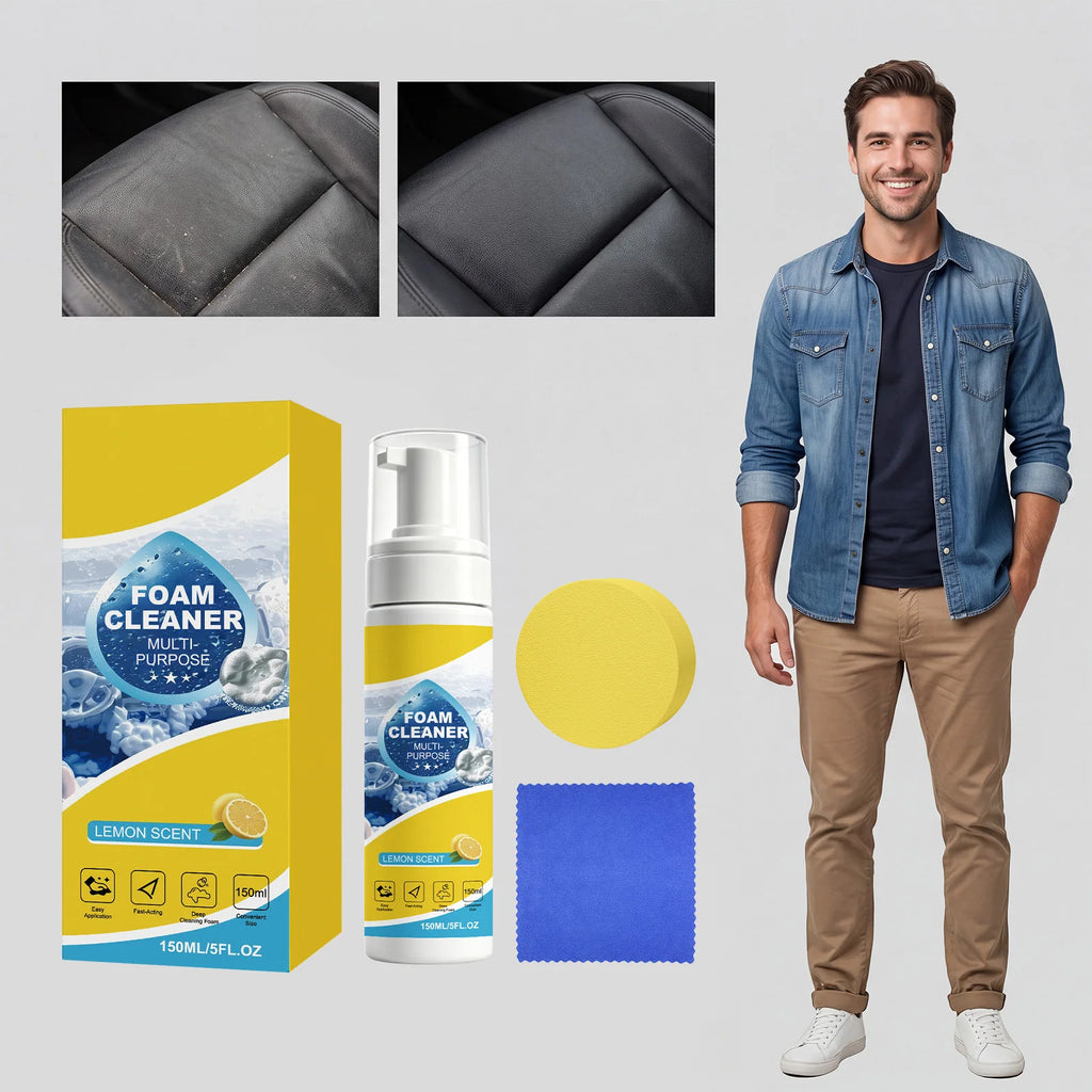 Multi-Purpose Foam Cleaner | Car Interior Deep Clean 150ml Car Foam Cleaner QXL