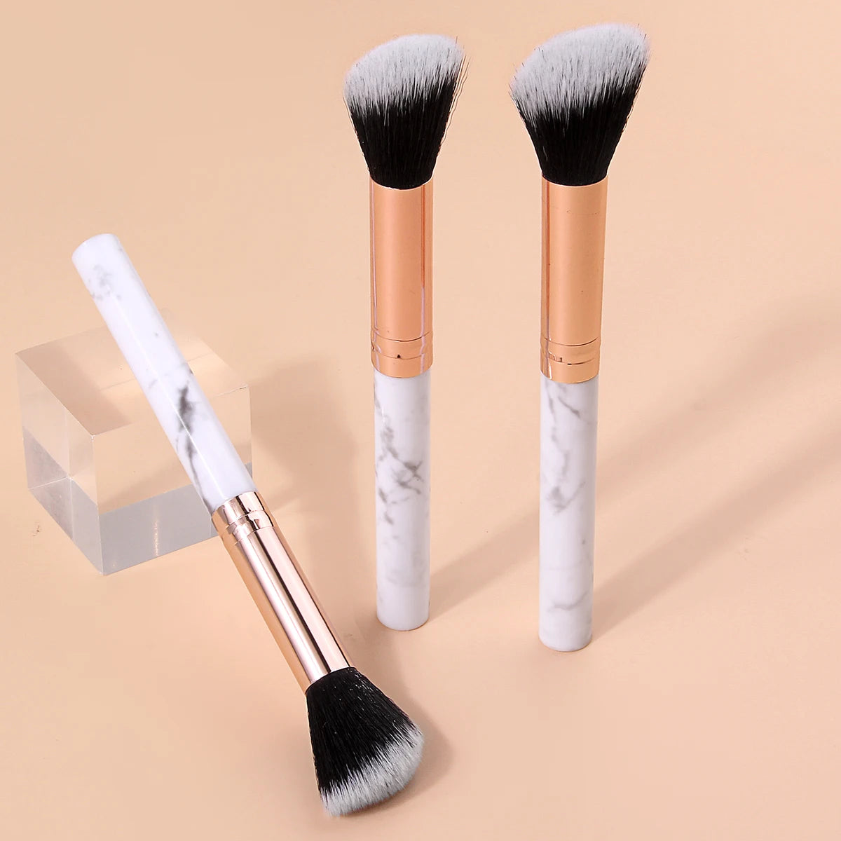 KOSSHOW 3-Pc Contour Brush Set | Blush, Contour & Highlight Contour Brush Set QXL