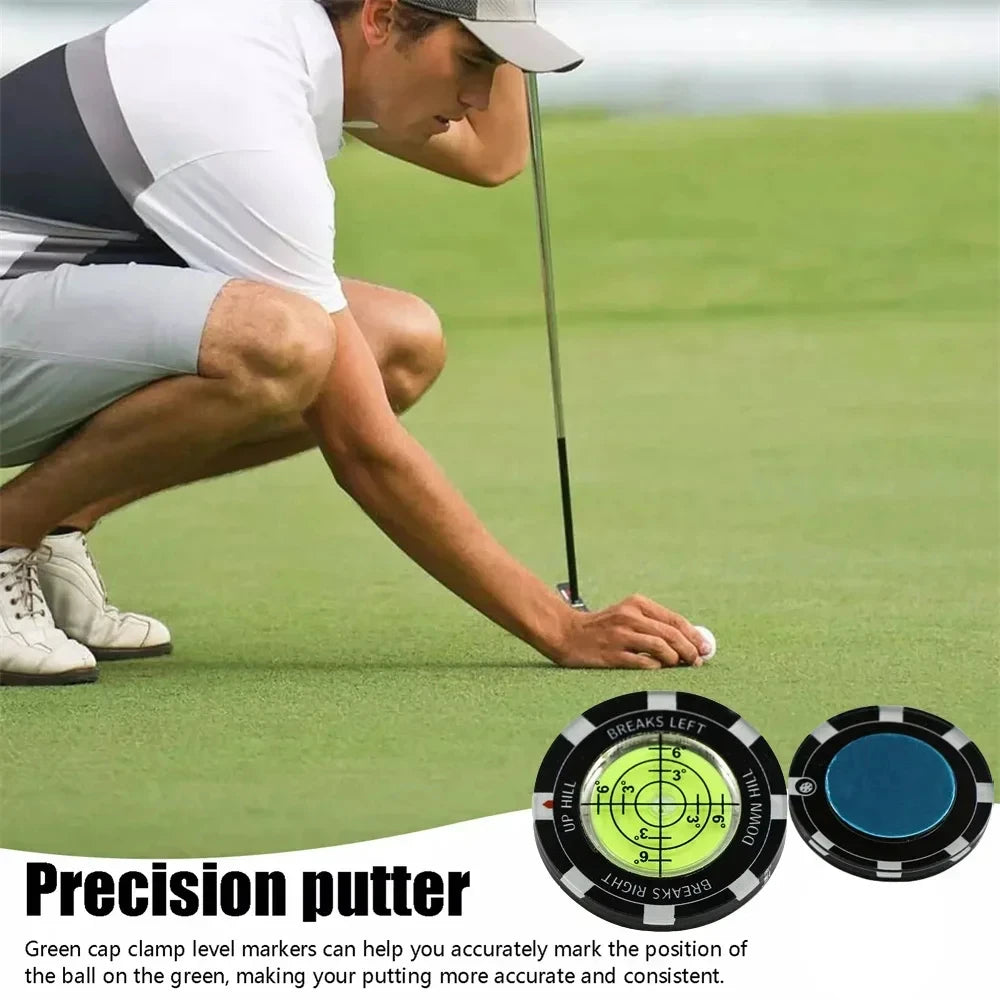 Acrylic Golf Slope Reader & Ball Marker | Putting Aid Golf Alignment Aid QXL