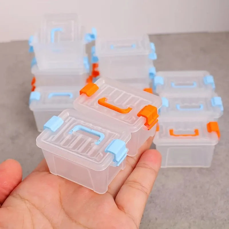Mini Suitcase Storage Box | Transparent DIY Miniature Case Miniature Storage Box QXL