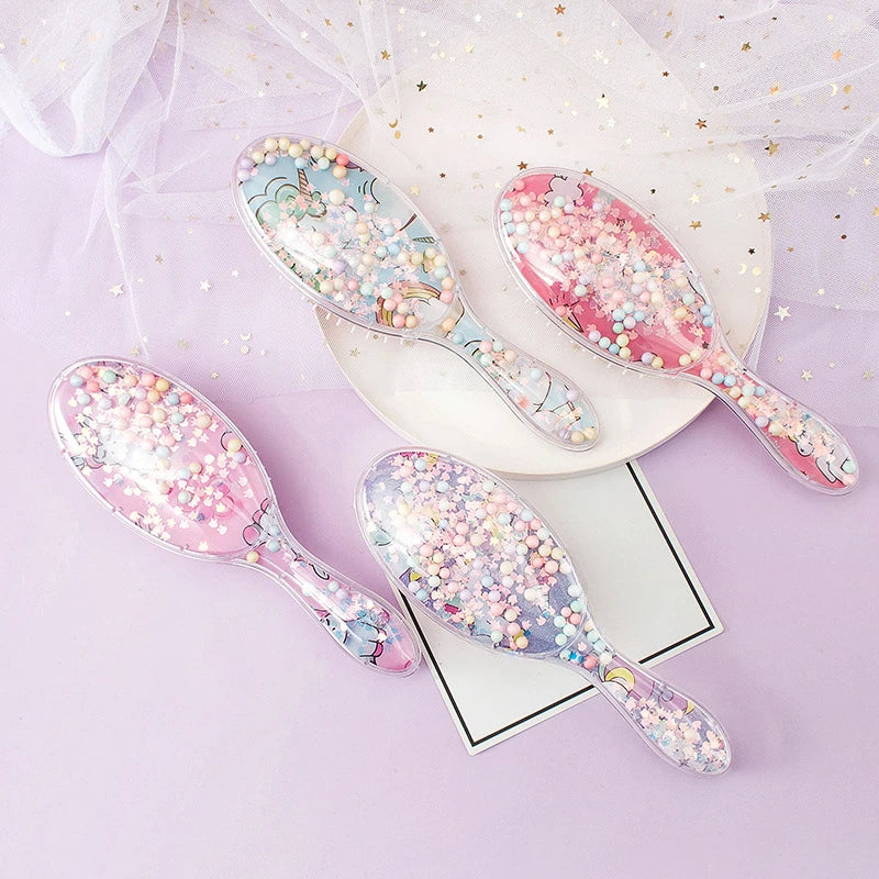 Unicorn Magic Detangling Massage Hair Brush – Anti-Static Detangling Hair Brush QXL