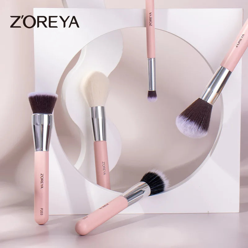 ZOREYA 25-Piece Makeup Brush Set | Foundation & Eyeshadow Makeup Brush Set QXL