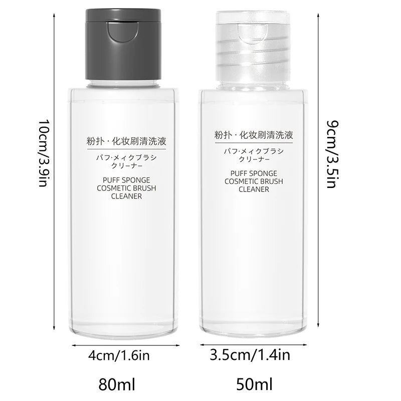YOVIP Makeup Brush & Sponge Cleaning Solution 50/80ml Brush Cleaning Solution QXL