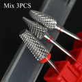 FUMOSIK 3-Pc Nail Drill Bit Set | Gel & Acrylic Remover Kit Nail Drill Bit Set QXL Default Title
