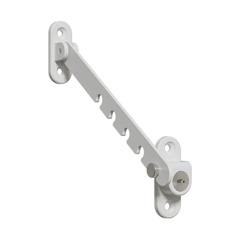 Child Safety Window Restrictor Lock | Adjustable Metal Limiter Window Safety Lock QXL B196 White