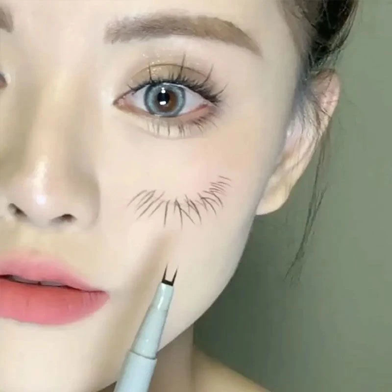 Double-Claw Liquid Eyeliner Pen | Waterproof & Smudge-Proof Liquid Eyeliner Pen QXL
