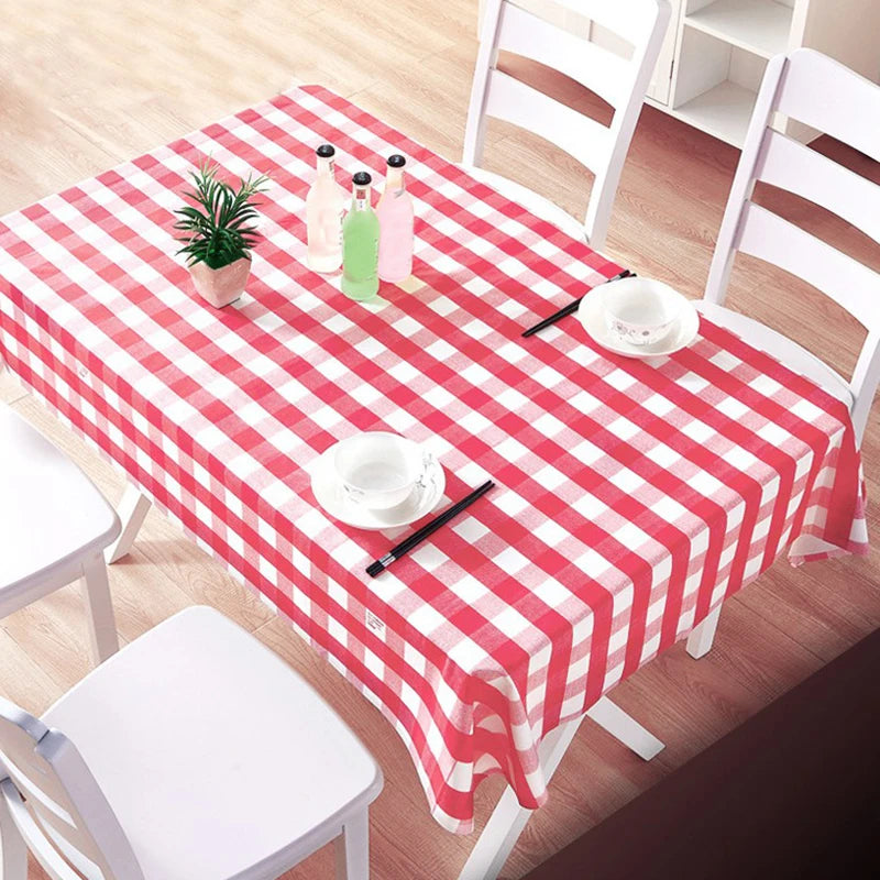 Red Checkered Tablecloth 160x160cm | Party & Wedding Décor Party Tablecloth QXL