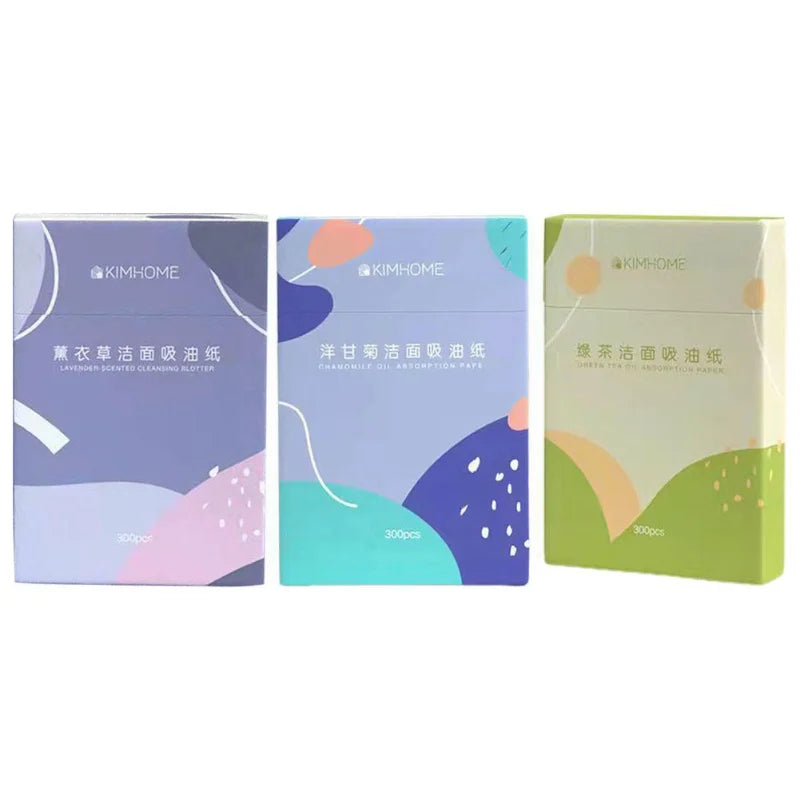 300-Pack Facial Oil Blotting Sheets | Makeup Oil Control Paper Oil Blotting Sheets QXL