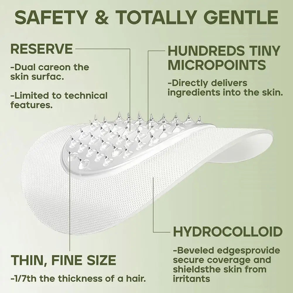 24-Pack Invisible Microneedle Blemish Patches for Face Spots Microneedle Blemish Patches QXL