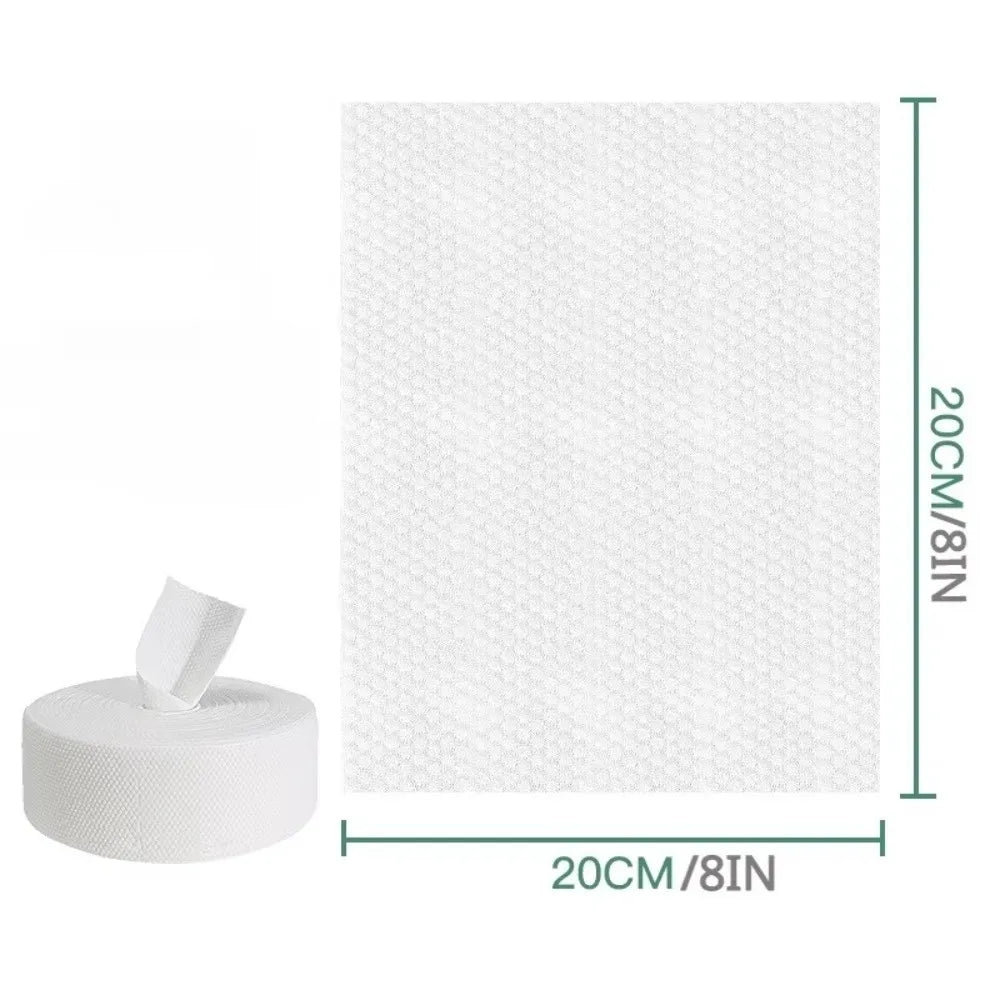 Extra Large Disposable Cotton Face Towels | Pearl Pattern Roll Disposable Face Towels QXL