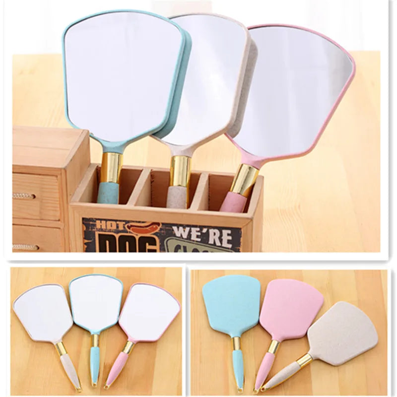 Handheld Mirror with Handle & Hook – Makeup & Barber Mirror Handheld Makeup Mirror QXL