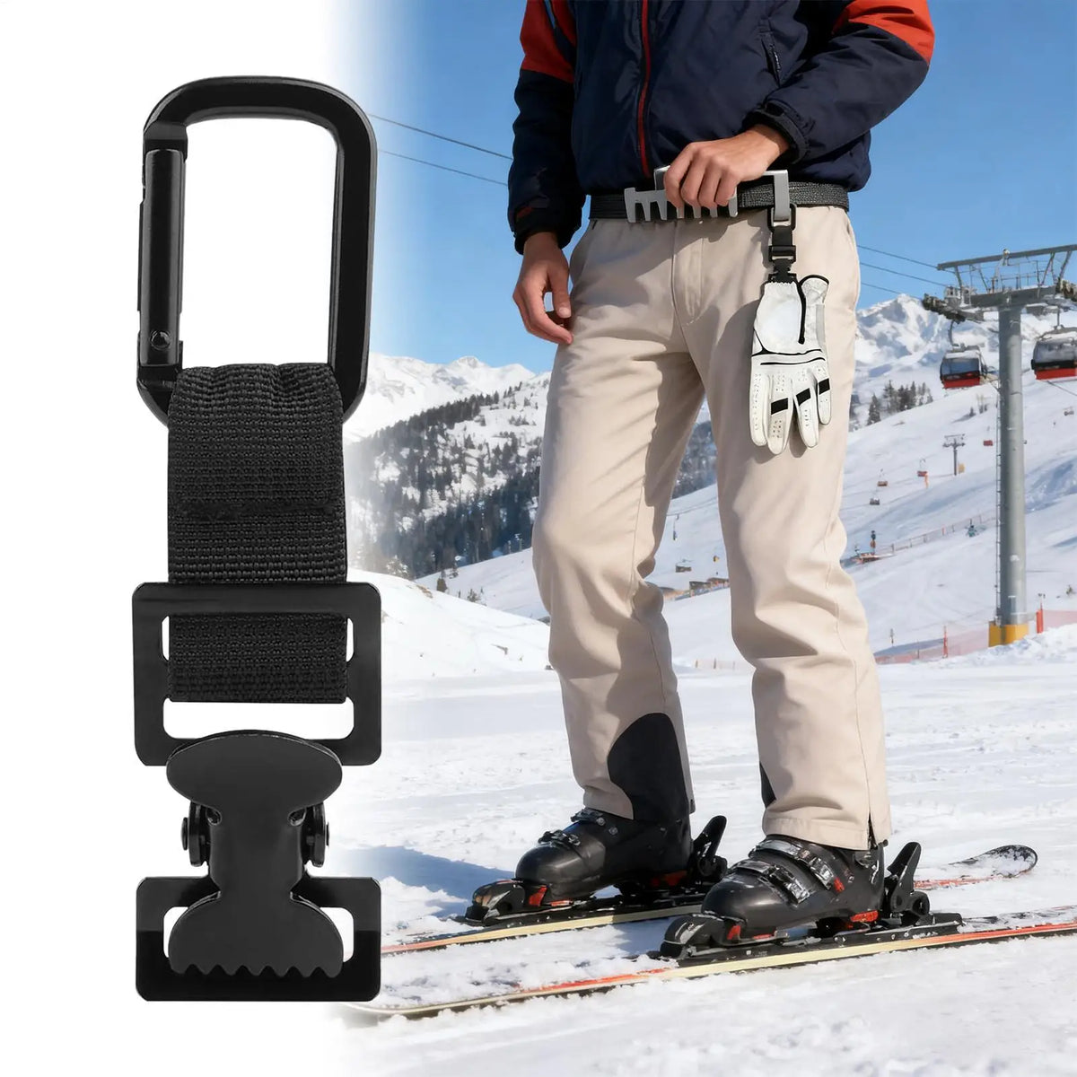 Heavy-Duty Serrated Work Glove Clip & Belt Hanger Holder Glove Clip Holder QXL