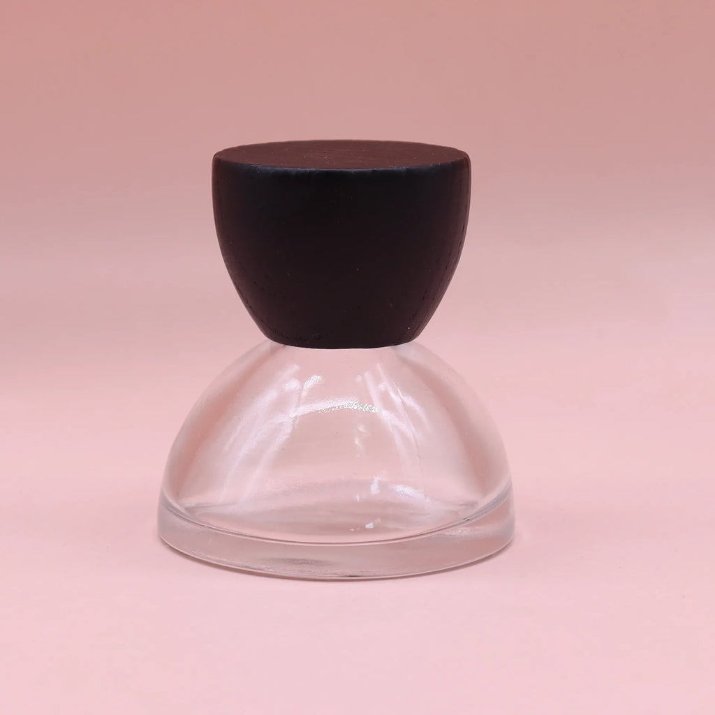 30ml Glass Perfume Spray Bottle with Walnut Wood Cap Perfume Atomizer QXL