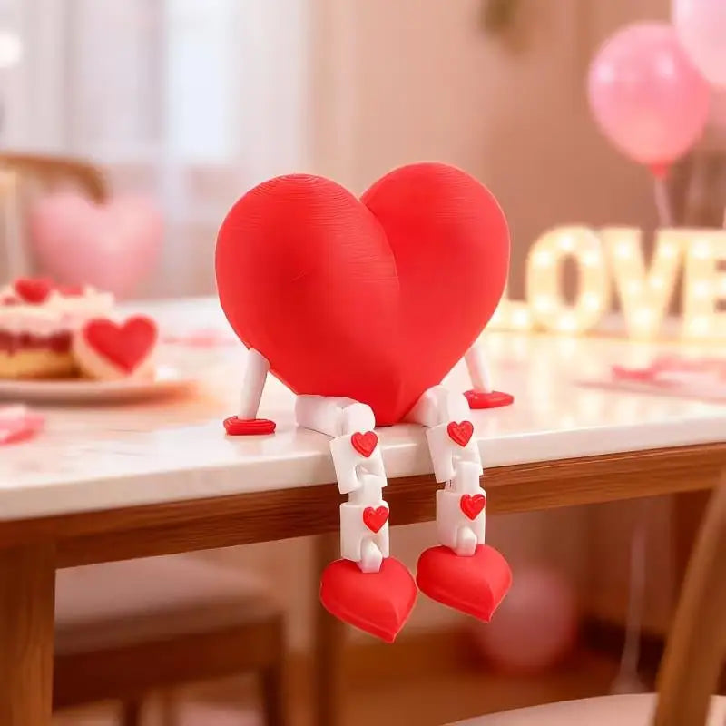 3D Printed Heart Ornament | Desktop & Hallway Decor Gift Decorative Ornament QXL