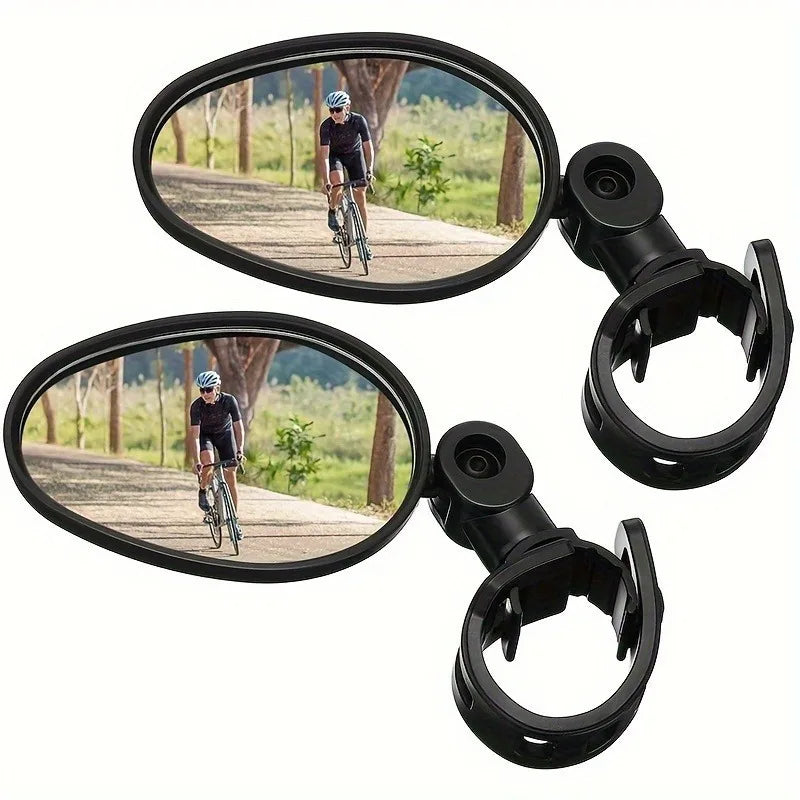 Bicycle Rear View Mirror | 360° Rotatable Oval Handlebar Mirror Bicycle Handlebar Mirror QXL