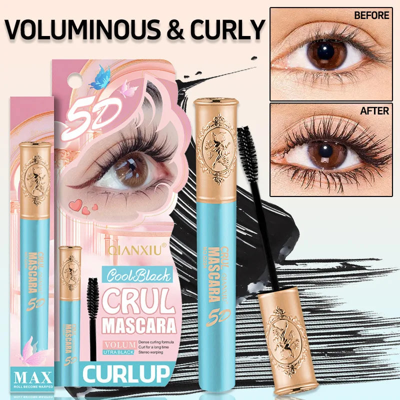 Waterproof Volumizing Mascara | Lengthening & Curling Black Waterproof Mascara QXL