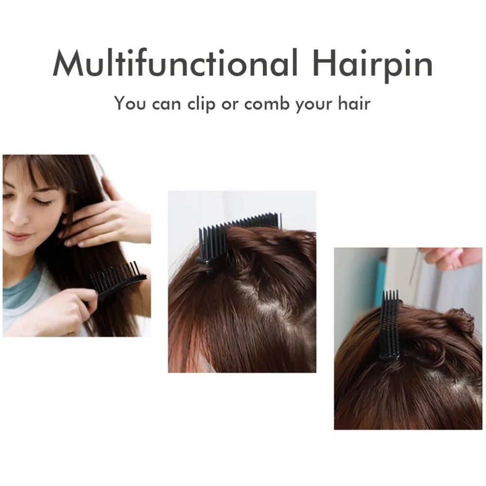 2-Pack Black Hair Sectioning Clips | Multi-Function Styling Hair Sectioning Clips QXL