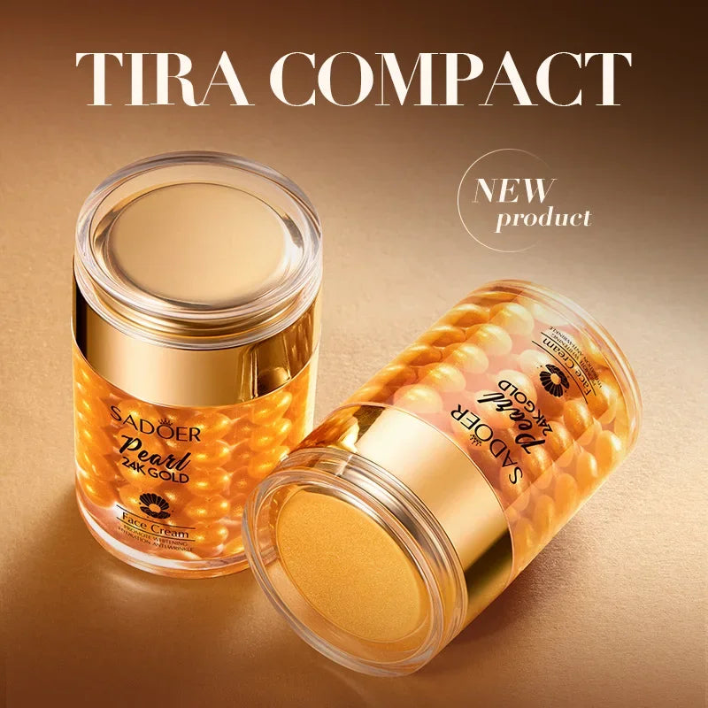 SADOER 24K Gold Pearl Collagen Face Cream | Brightening & Firming Face Moisturizer Cream QXL