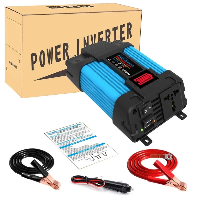 6000W Peak Modified Sine Wave Car Power Inverter Dual USB Car Power Inverter QXL
