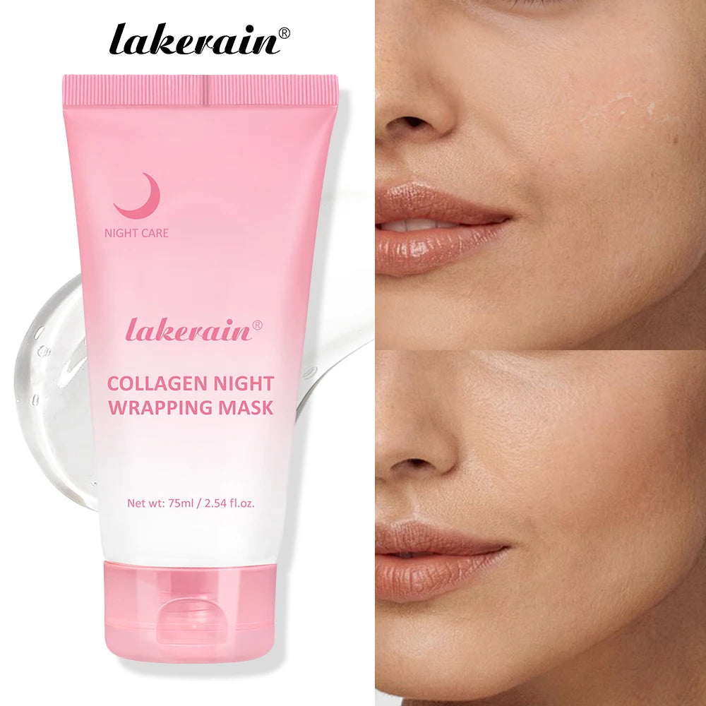 Glow Overnight Wrapping Mask Duo | Turmeric & Collagen, All Skin Overnight Face Mask QXL