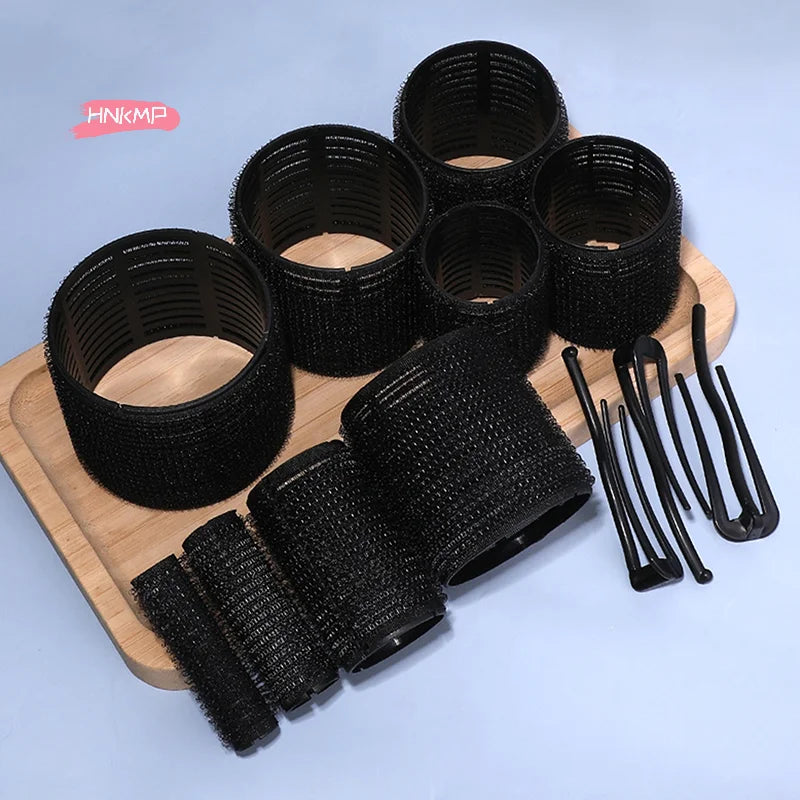Heatless Hair Root Curler Roller with Clip – Black Heatless Hair Roller QXL