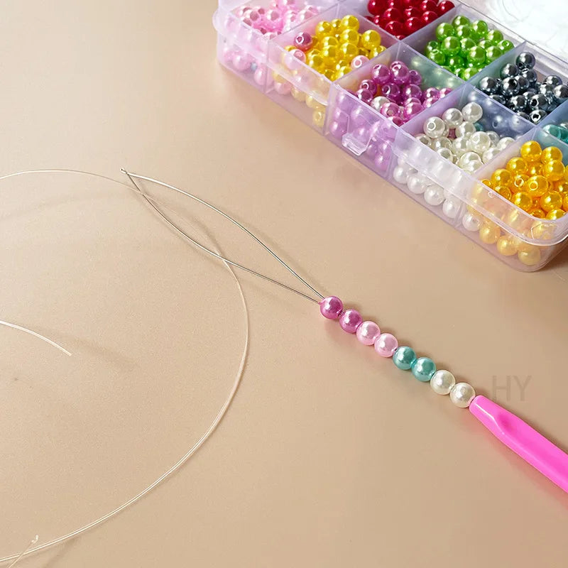 Bead Threading Tool Set – Needle Threaders, Crochet Hook & Lead Beading Tool Set QXL