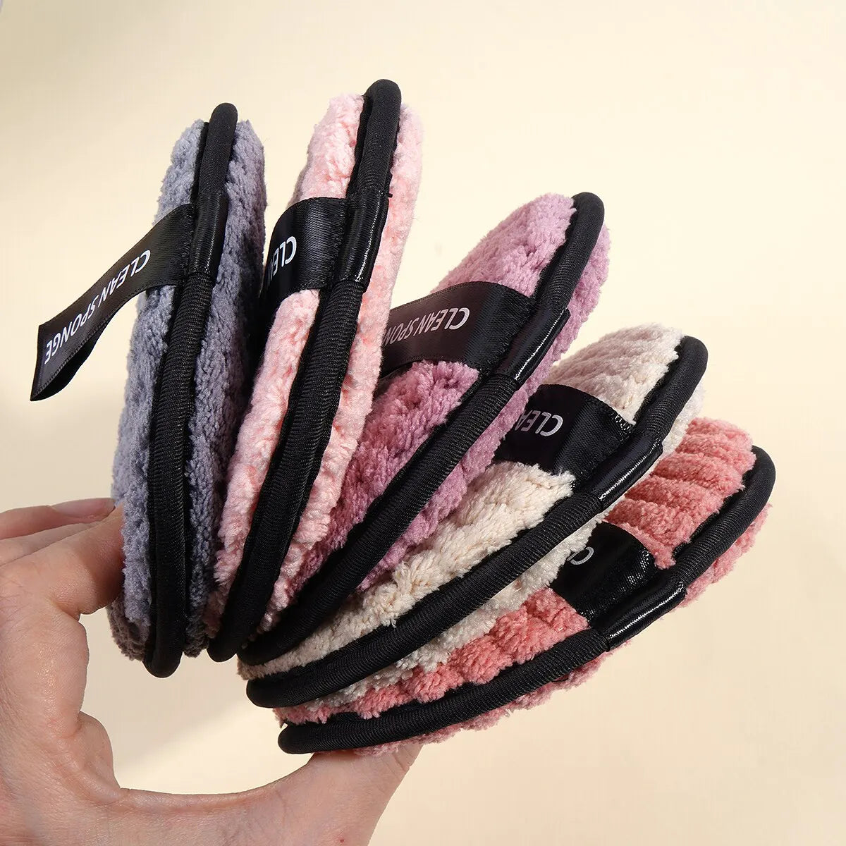 5-Pack Soft Polyester Facial Cleansing & Makeup Remover Pads Facial Cleansing Pads QXL