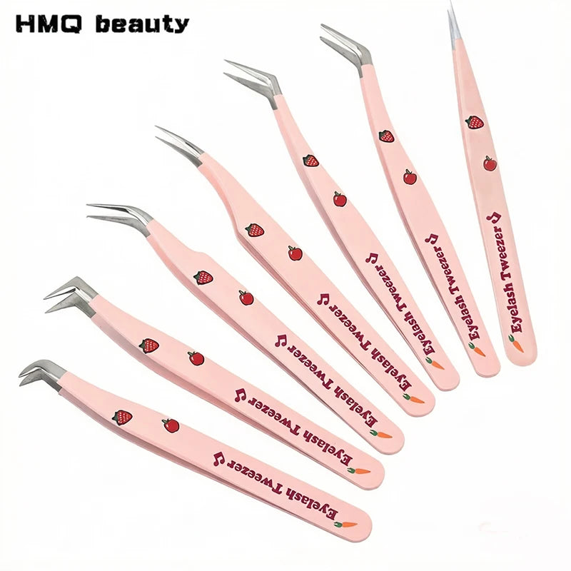 HMQ Precision Eyelash Extension Tweezers – 7 Styles Lash Extension Tweezers QXL